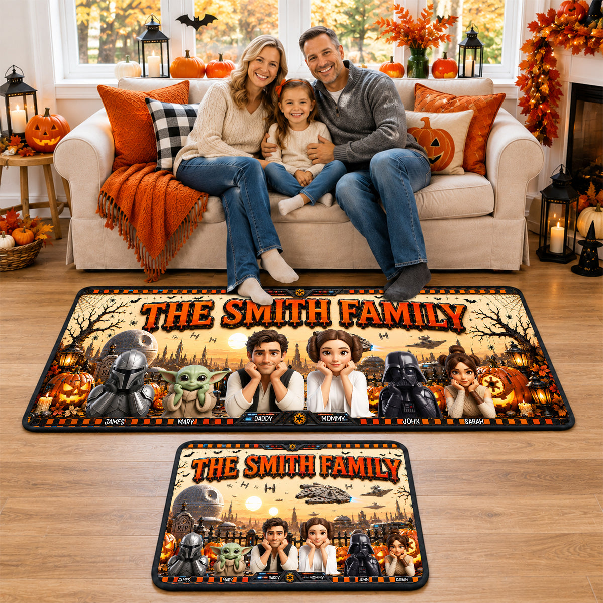 Cosmic Adventure Halloween Runner Rug - Personalized Gifts For Family 05tyqn030926