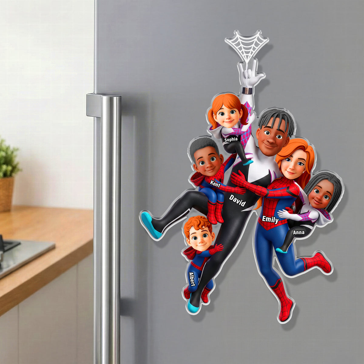 Hold On Tight Fun Family Fridge Magnet - Personalized Gifts For Family 08qhqn010826-Homacus