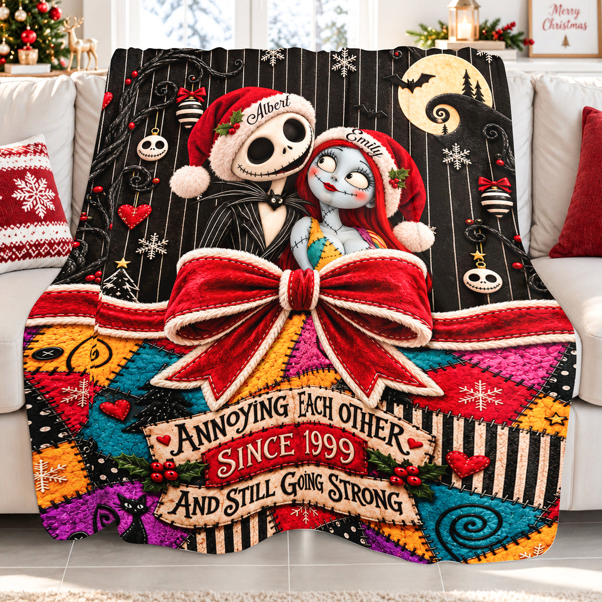 Annoyingly In Love Couple Blanket - Personalized Christmas Gifts For Couple 03paqn170926-Homacus