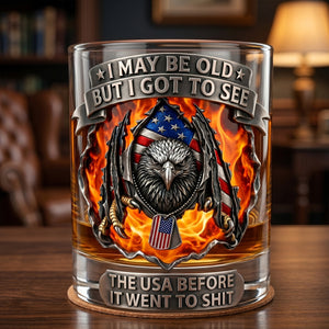 Eagle Sharp Claw Round Glass, Personalized Gifts For Veteran 03qhtn160626-Homacus