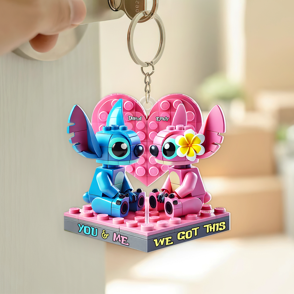 Personalized Gifts For Couple Keychain, Alien Fans 01TGPU300525-Homacus