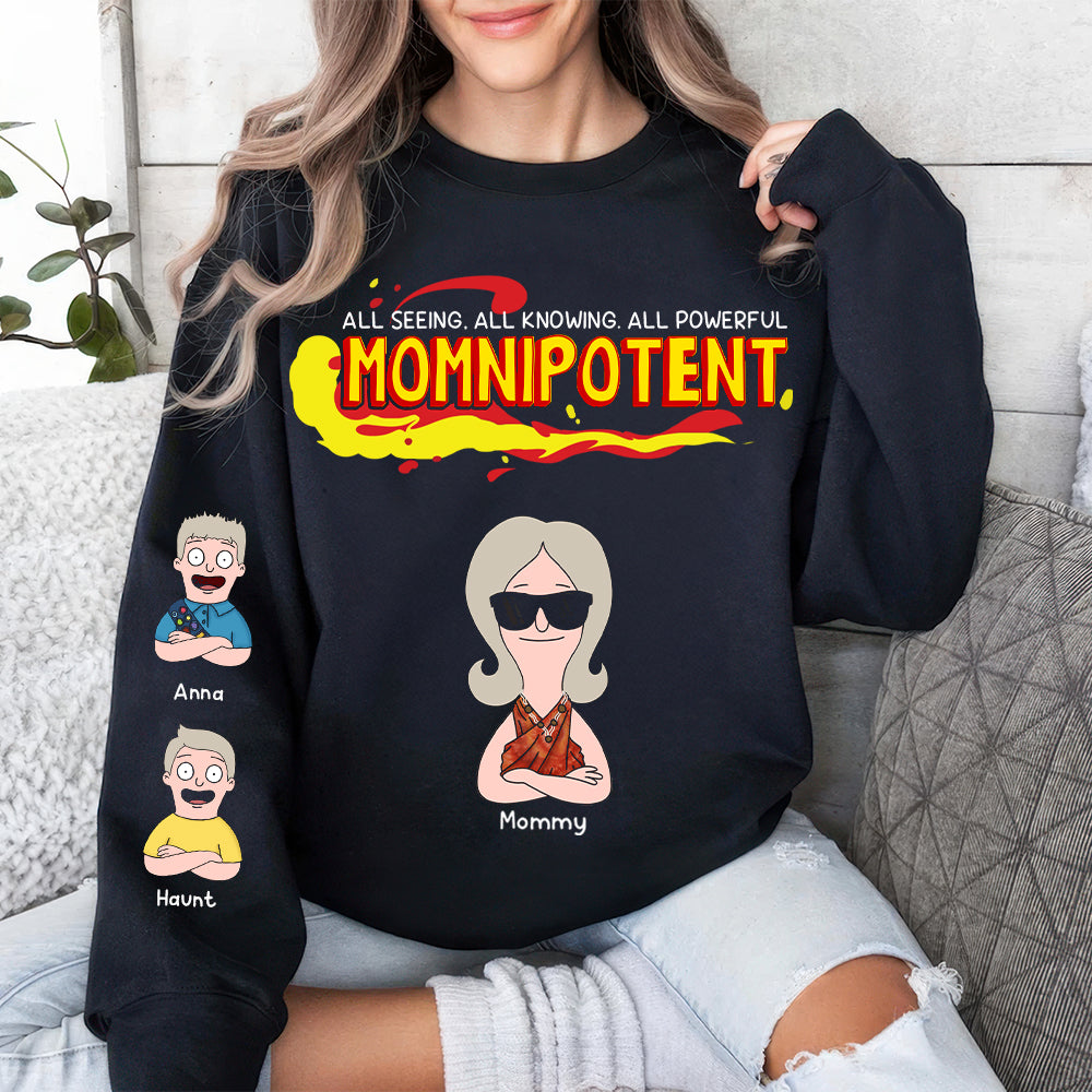 Personalized Gifts For Mom 3D Shirt, Momnipotent & Little Kids 02TOLU120325HG-Homacus