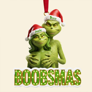 Naughty Couple Christmas Tree Ornament Personalized Gifts 05OHDT141125-Homacus