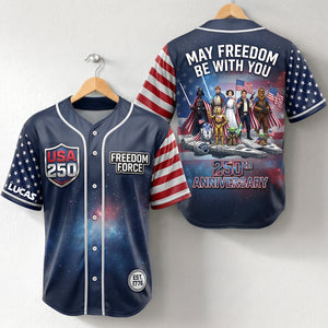 Celebrated America 250th Anniversary Jersey Shirt - Personalized Gifts For Patriots 01tytn120626