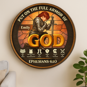 Personalized Woman Warrior of God Put On The Full Armor Of God Ephesians 6-10 01hupu060625-Homacus
