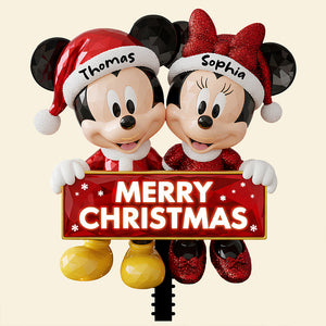 Couple Acrylic Christmas Tree Topper - Personalized Gifts For Couple 08pgdt151125-Homacus