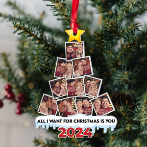 Personalized Gifts For Couple, Acrylic Couple Photo Christmas Ornament 05HUPU250924 ct141124-Homacus