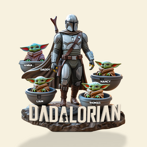 Personalized Gifts For Dad Plaque, Best Dad In The Galaxy 02qhpu110425-Homacus