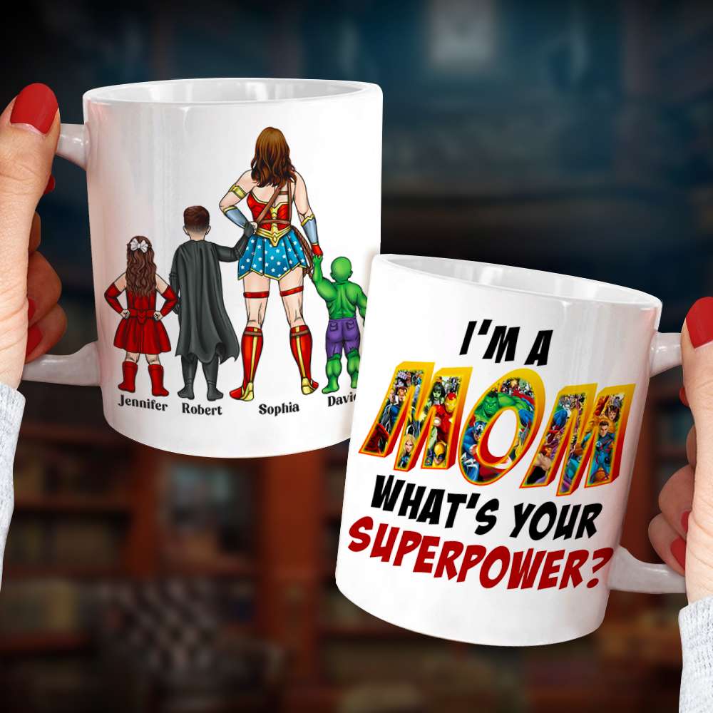 Superhero Mom DR-WHM-03dnqn180323tm Personalized Coffee Mug-Homacus