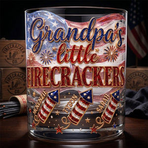 Firecrackers Drinking Glass - Personalized Gifts For Grandpas 052padt300526-Homacus