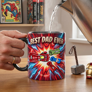 Best Dad Ever Magic Coffee Mug - Personalized Gifts For Dads 03NATN160426-Homacus