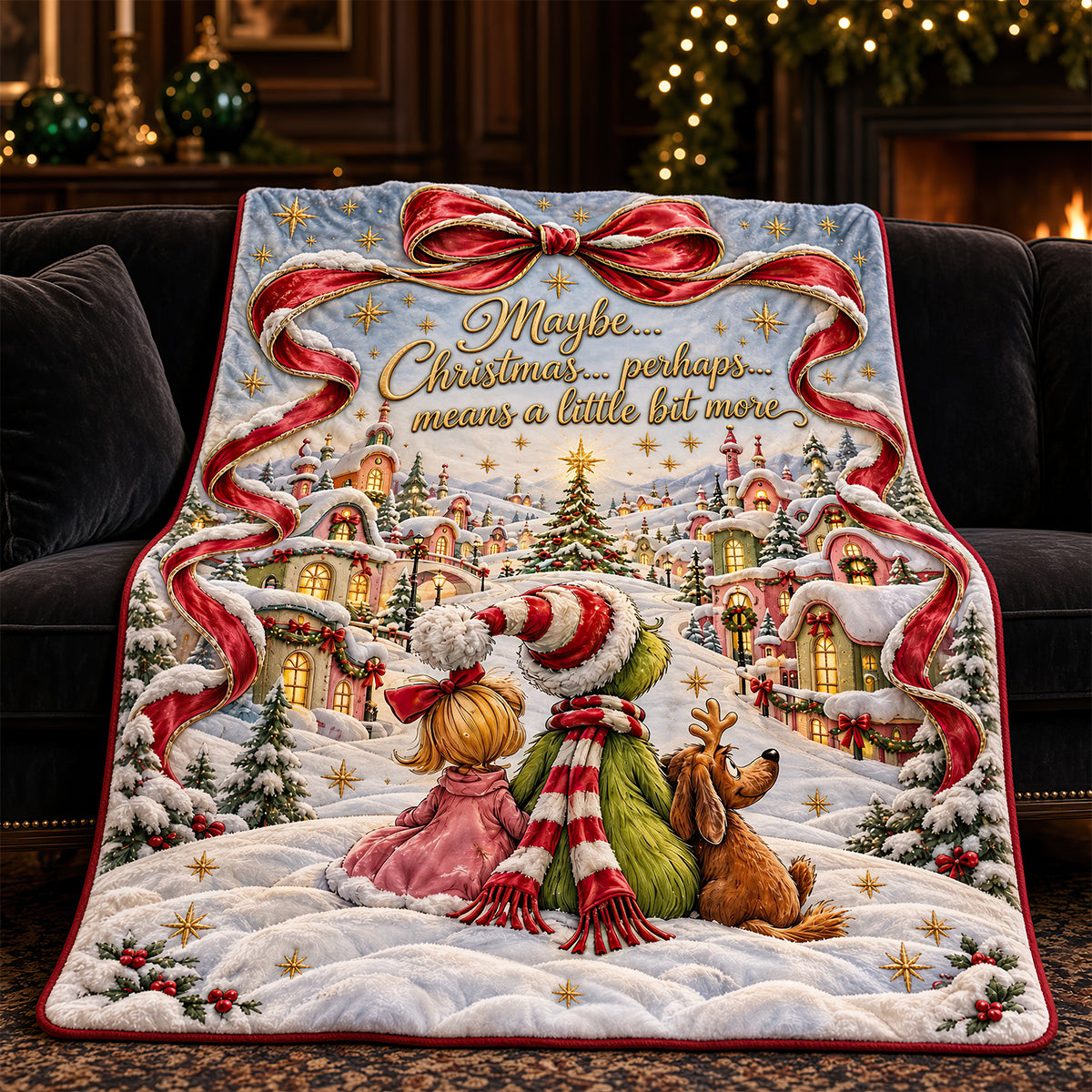 Shining Christmas Blanket - Personalized Christmas Gifts 03padt061026
