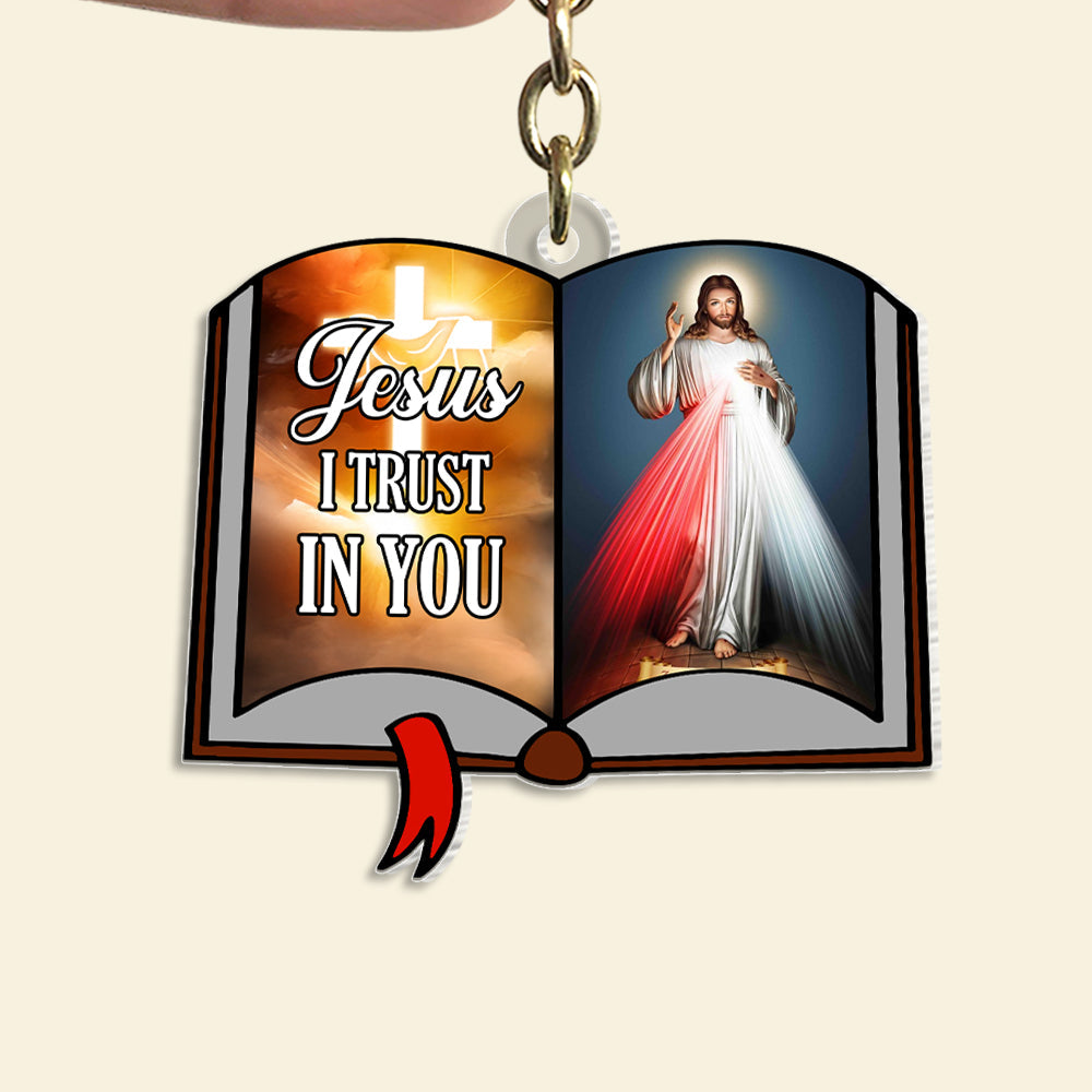 Personalized Gifts For Christian Keychain 02xqtn090125 Jesus I Trust In You-Homacus