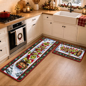 Family Fun Sleigh Runner Rug, Personalized Christmas Decor Gifts For Family 03qhtn240926