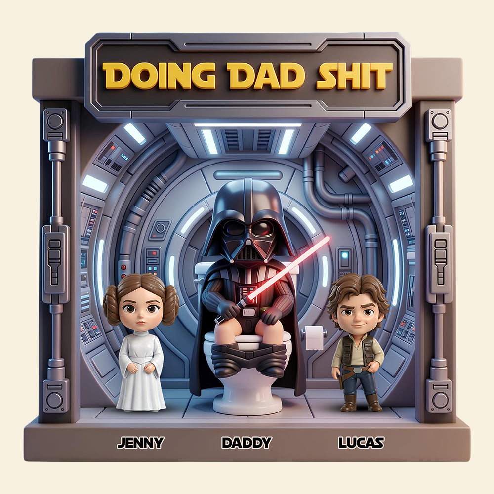 Funny Space Dad Acrylic Plaque - Personalized Gifts For Dads 01NADT160426-Homacus