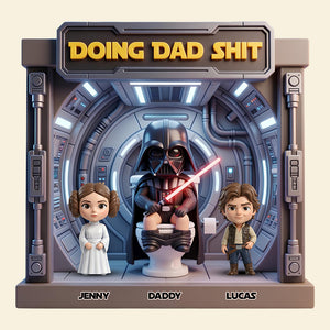 Funny Space Dad Acrylic Plaque - Personalized Gifts For Dads 01NADT160426-Homacus