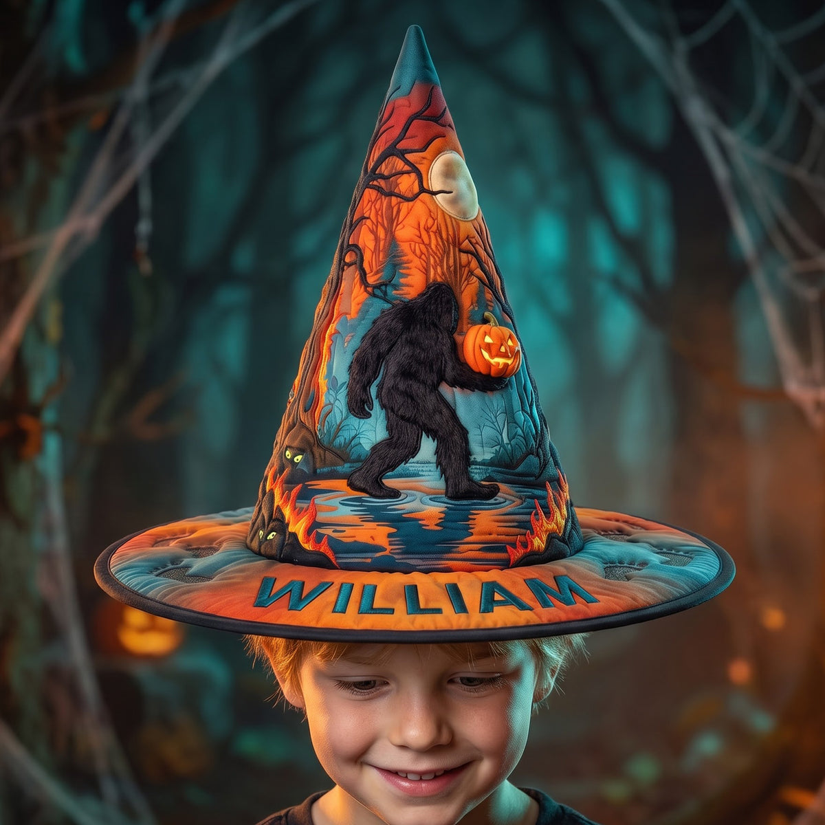 Squatching Through Halloween Quilted Witch Hat, Personalized Gifts For Bigfoot Lovers 05QHQN180826-Homacus