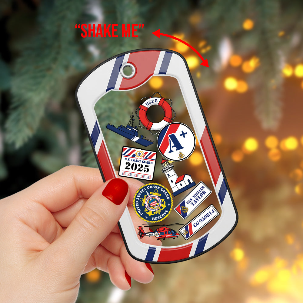Military Pride Christmas Shaker Ornament - Personalized Gifts For Soldiers 01hyqn150925-Homacus