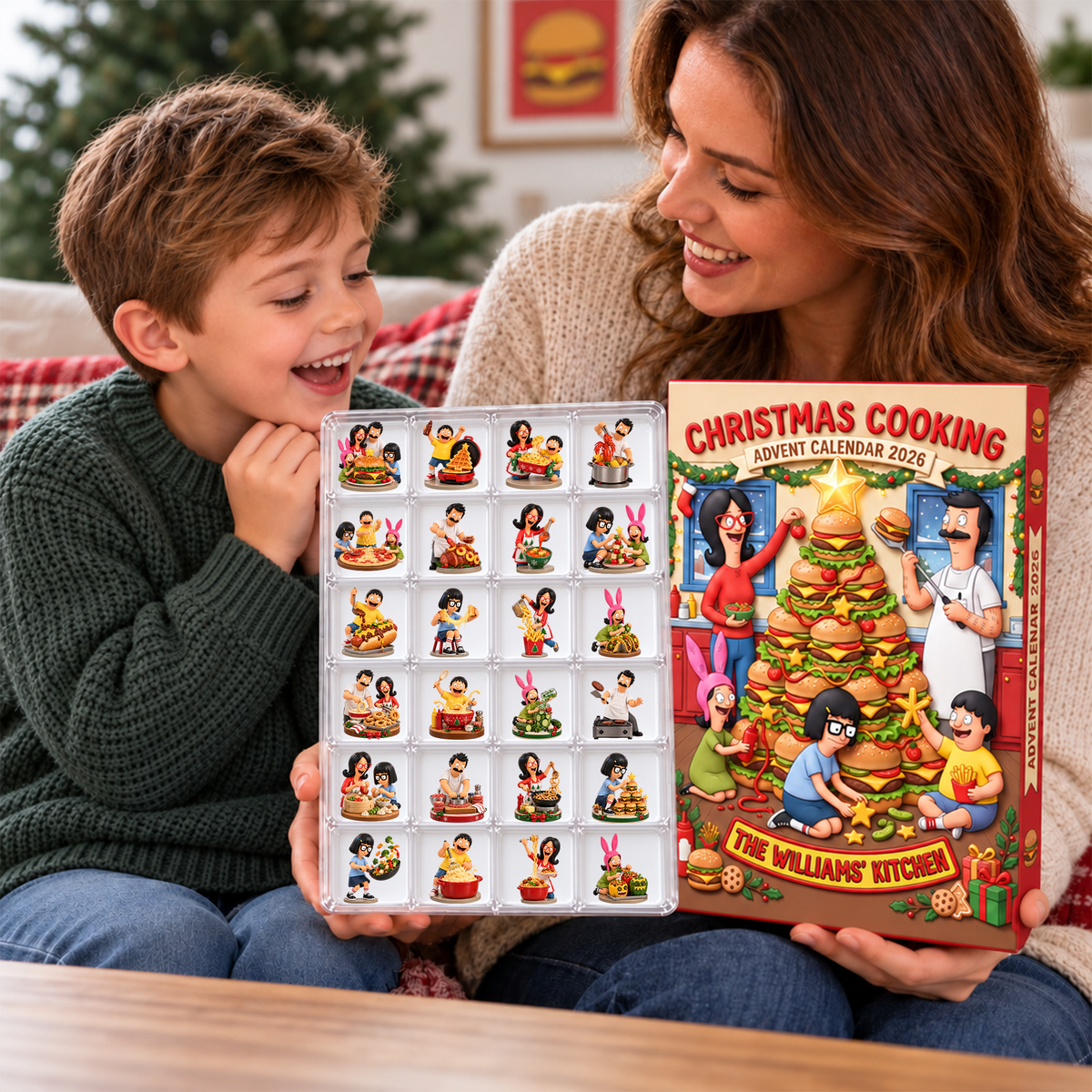 Cute Christmas Cooking Advent Calendar Blind Box - Personalized Christmas Gift 01paqn291026-Homacus