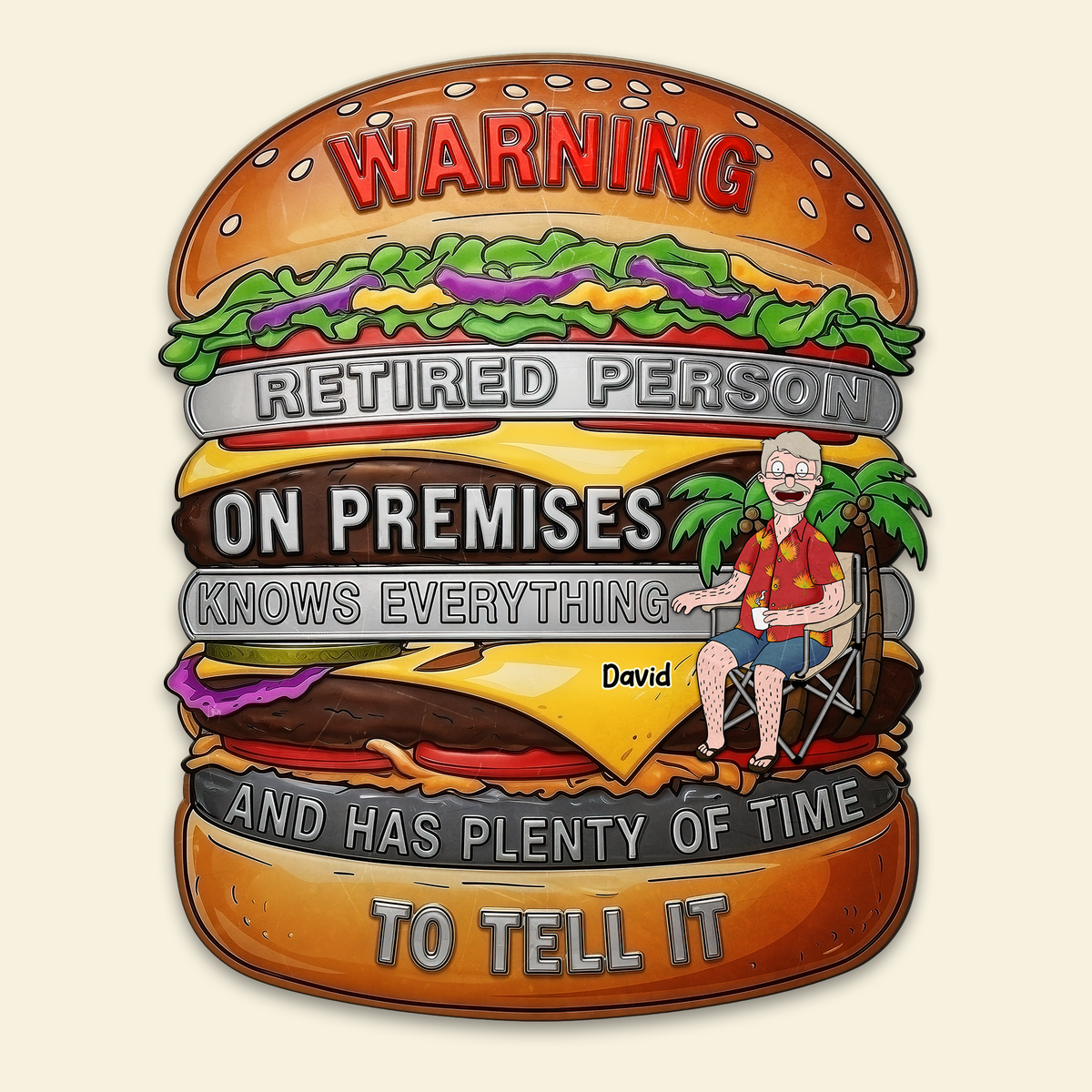 Personalized Retirement Gifts For Him Metal Sign 02TGPU100725PA-Homacus