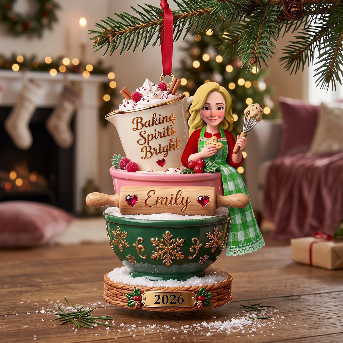 Baker’s Christmas Ornament - Personalized Gifts For Bakers 02totn250926-Homacus
