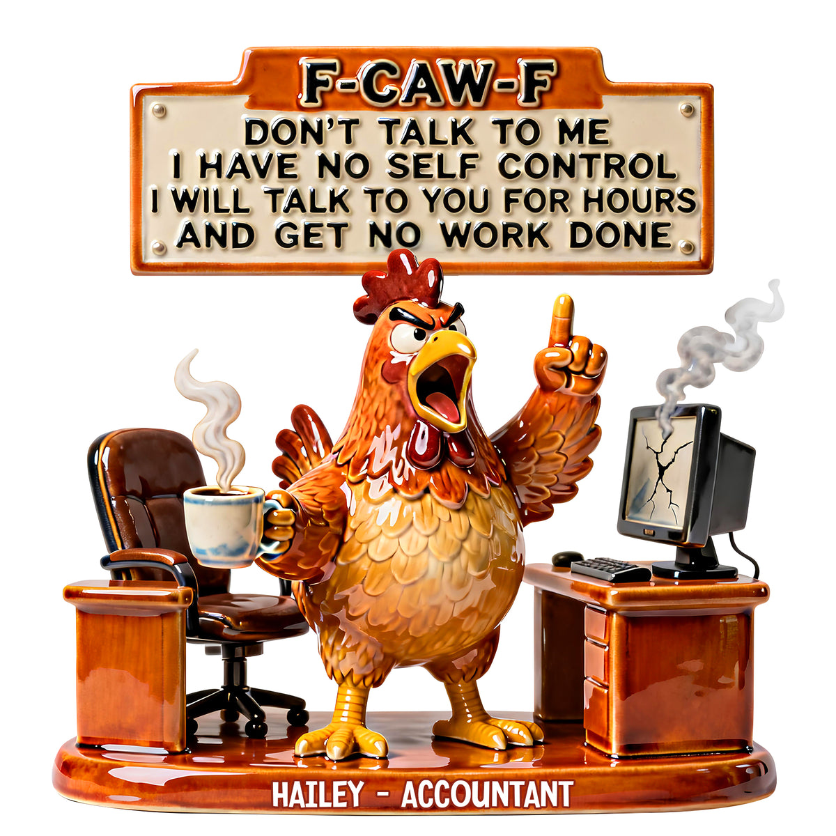Personalized Funny Gifts For Office Workers Plaque 03NATN201225-Homacus