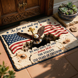 250 Years Of Freedom Doormat - Personalized Gifts For Family 01TGQN140426-Homacus