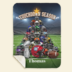 Touchdown Season Blanket Personalized Gifts For Fans 06HUDT071025-Homacus