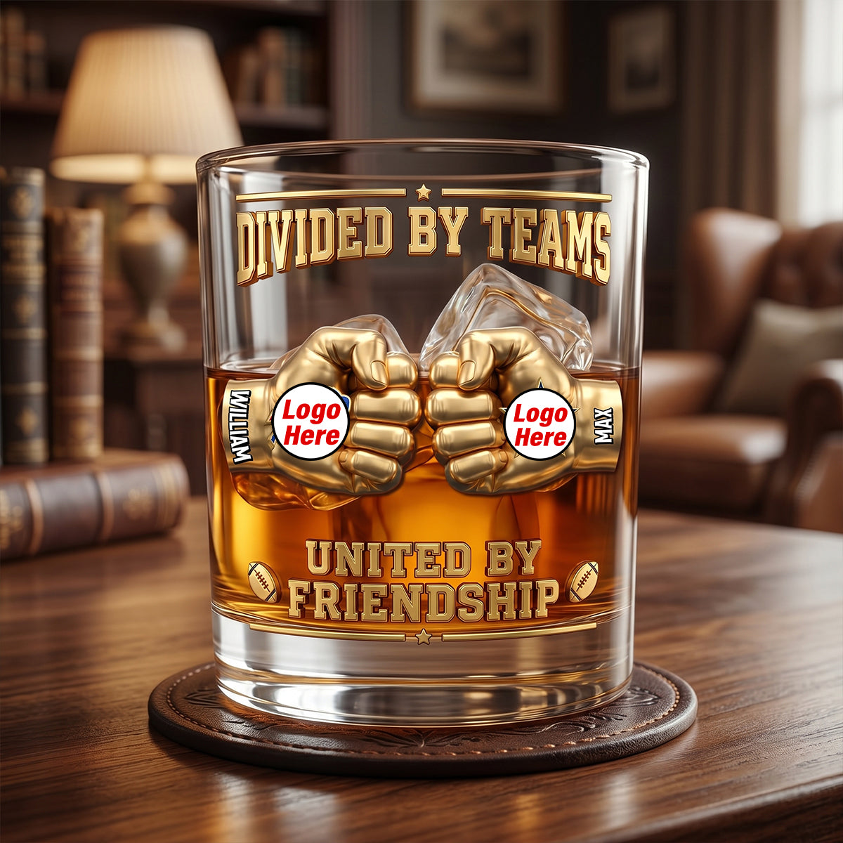 Sport Lover Friendship Round Glass - Personalized Gifts For Sport Fans 02NATN080626-Homacus