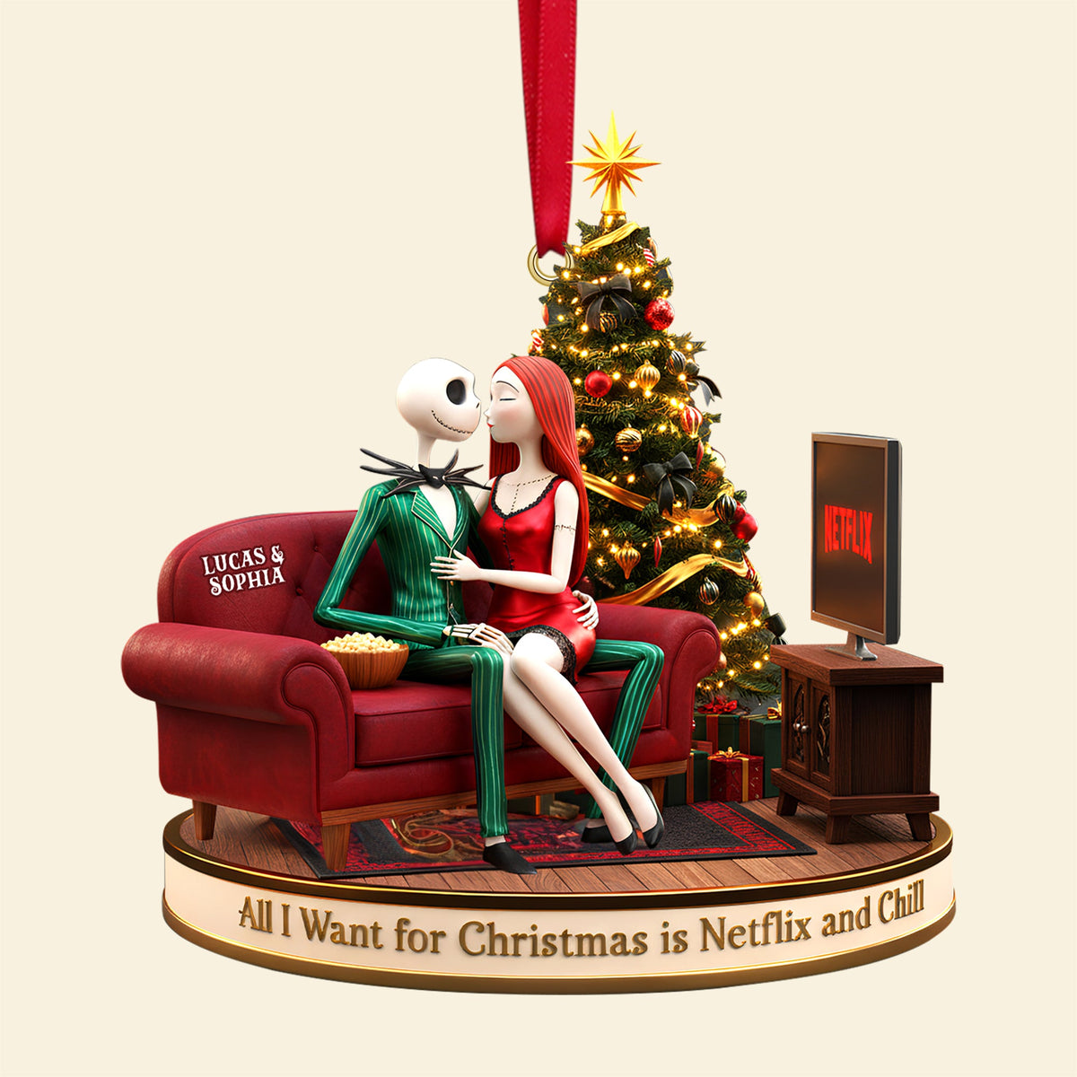 Personalized Gifts For Couple Christmas Ornament 04pgtn231025-Homacus