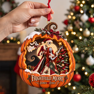 Spooky Couple Acrylic Ornament - Personalized Gifts For Couple 04hatn081026-Homacus