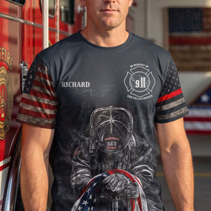 Honor Fallen Firefighter Heroes 3D Shirt - Personalized Memorial Keepsake For Fire Dept 04QHQN040826-Homacus