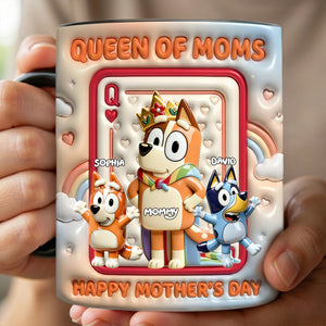 Queen Of Moms Magic Coffee Mug - Personalized Gifts For Moms 02NALU140426-Homacus