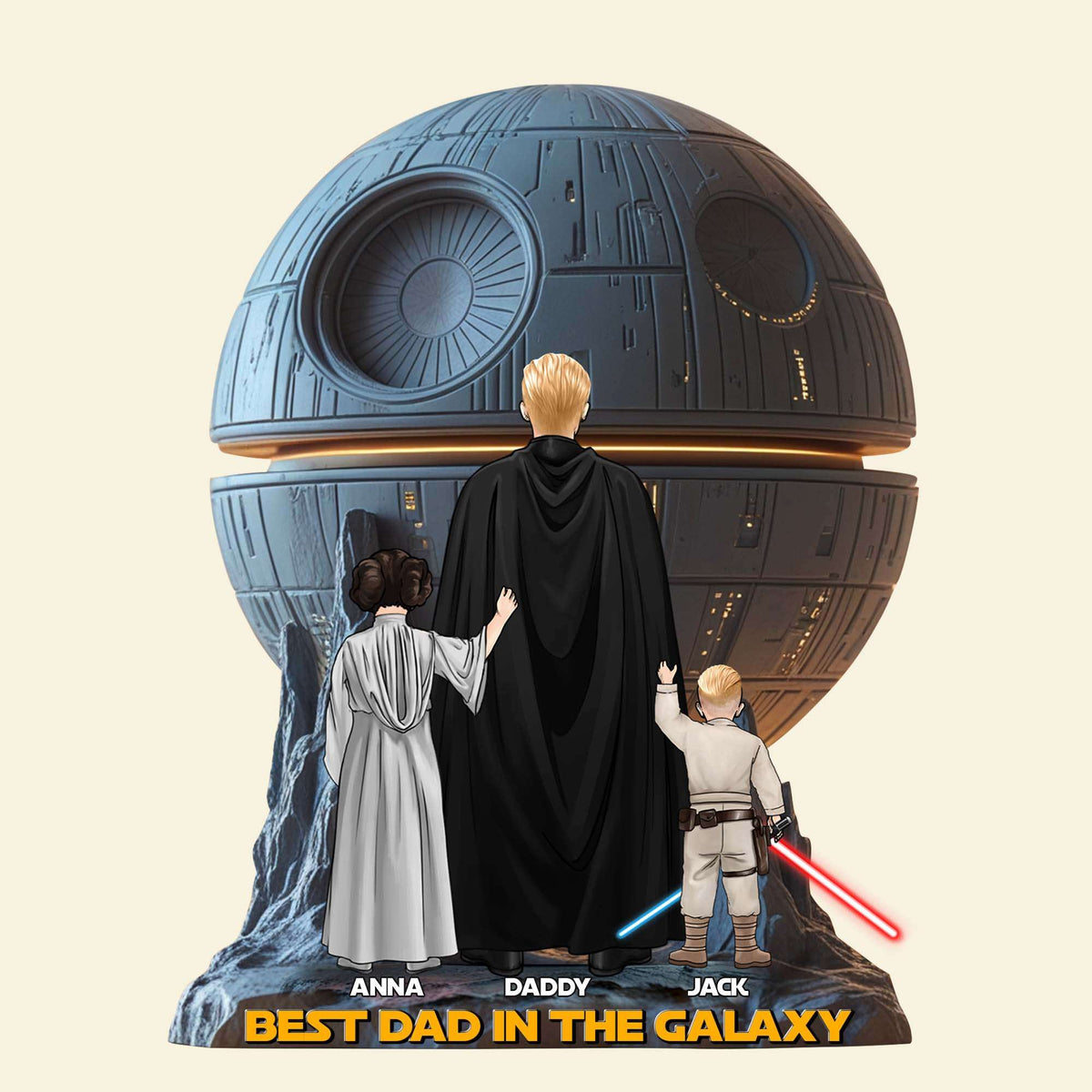Galaxy Dad Acrylic Plaque - Personalized Gifts For Dad 01QHTN050525HHHG-Homacus
