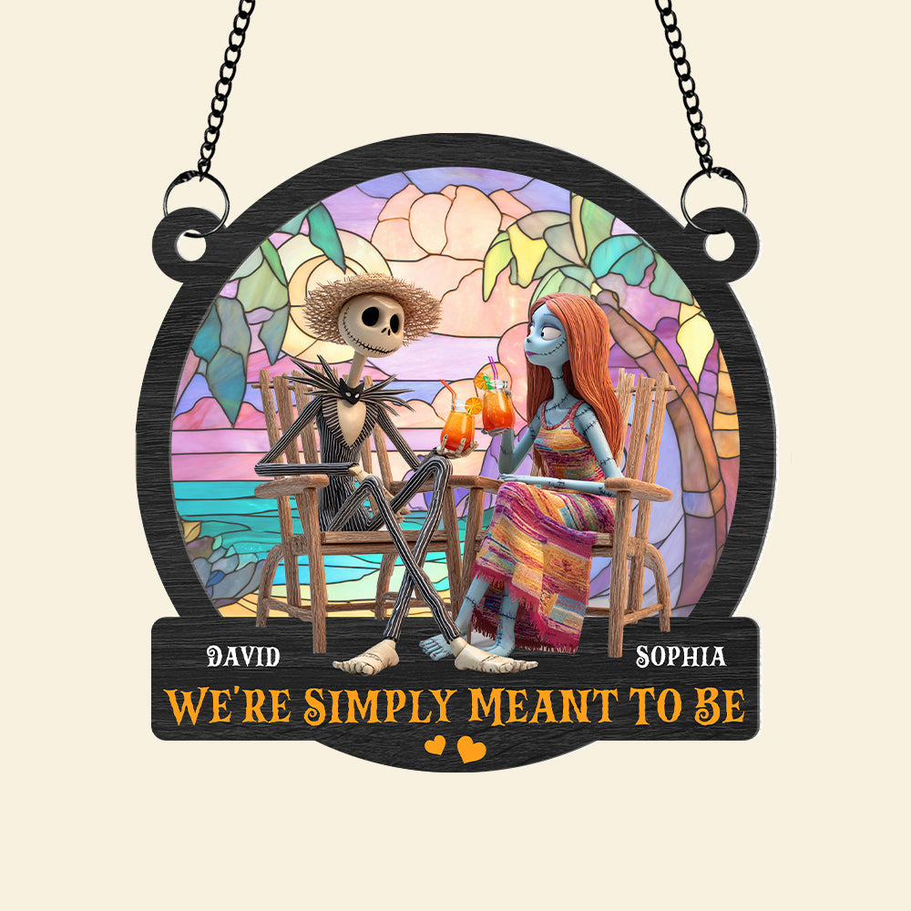 Nightmare Couple Suncatcher Ornament - Personalized Gifts For Couples 06TGTN280525-Homacus
