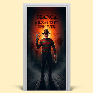 Horror Character Door Cover - Personalized Gifts For Horror Lovers 02pgta200825-Homacus