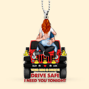 Personalized Gifts For Couple Car Ornament 02HTMH210624HH-Homacus