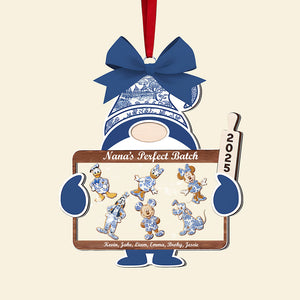 Layered Christmas Grandma Mommy Toile de Jouy Shaker Ornament 04pgta240925-Homacus