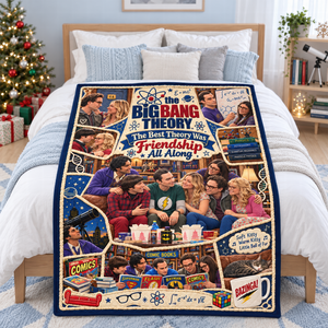 Science & Sitcom Friends Christmas Blanket - Personalized Gifts For TV Show Lovers 06TTQN081026-Homacus
