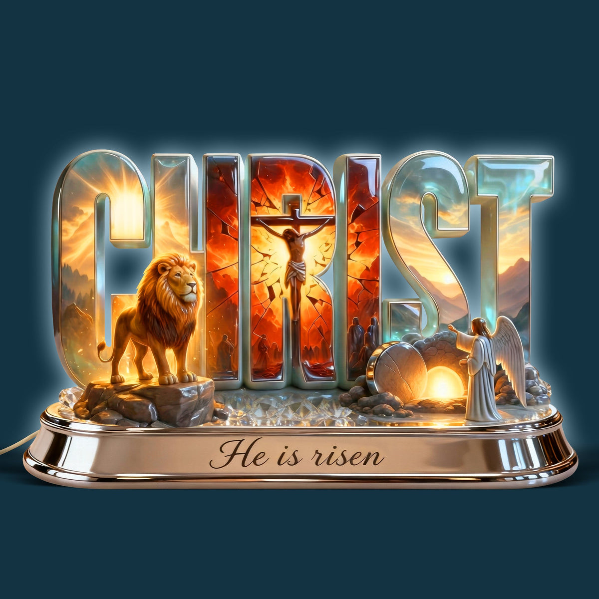 Jesus Christ Resurrection Holy Light Box, Easter Gift For Christians 03qhqn280126-Homacus
