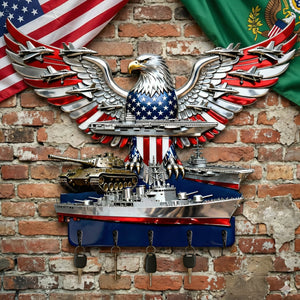 Armed Eagle Key Hanger – Personalized Gift For Veterans & Patriots 04qhtn280126-Homacus