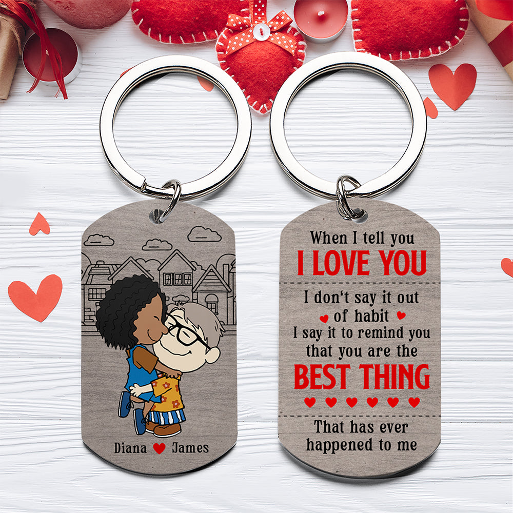 Personalized Gifts For Couple Keychain 05xqqn101224hg-Homacus