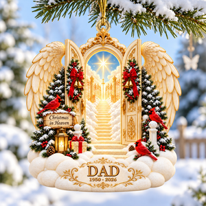 Christmas In Heaven Ornament - Personalized Memorial Gifts For Family 01toqn201026-Homacus