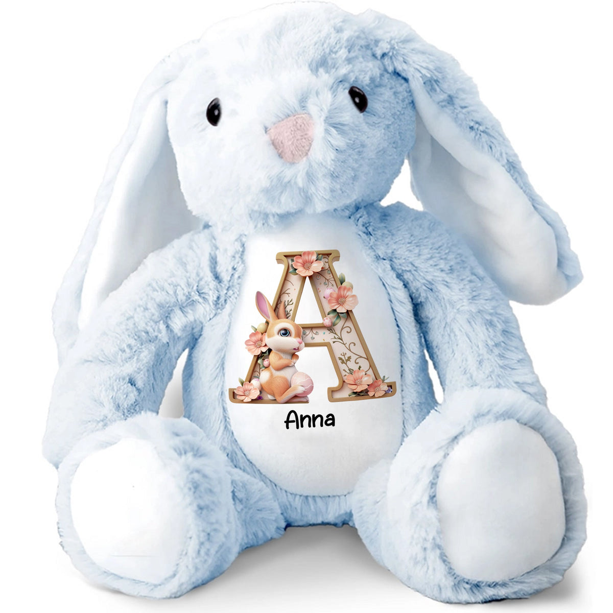 Custom Alphabet Letter Gifts For Kids Stuffed Bunny 02xqtn130325-Homacus