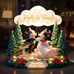 Dancing Couple Acrylic Light Box - Personalized Gifts For Couples 07PALU181125-Homacus