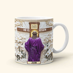 Personalized Gifts For Christian Coffee Mug, He Is Risen 01TGMH190225-Homacus
