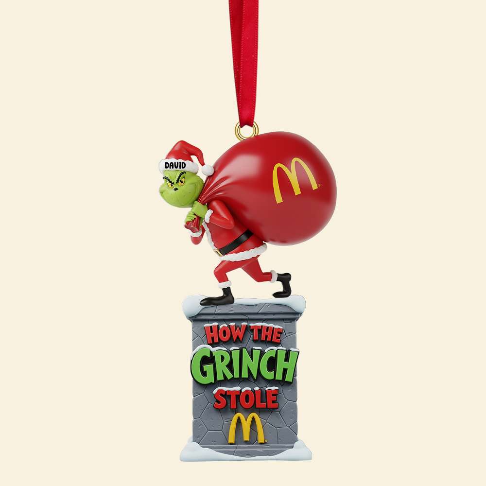 Christmas Green Monster Ornament - Personalized Gifts For Christmas Ornament 01HYTN160925-Homacus