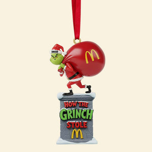 Christmas Green Monster Ornament - Personalized Gifts For Christmas Ornament 01HYTN160925-Homacus