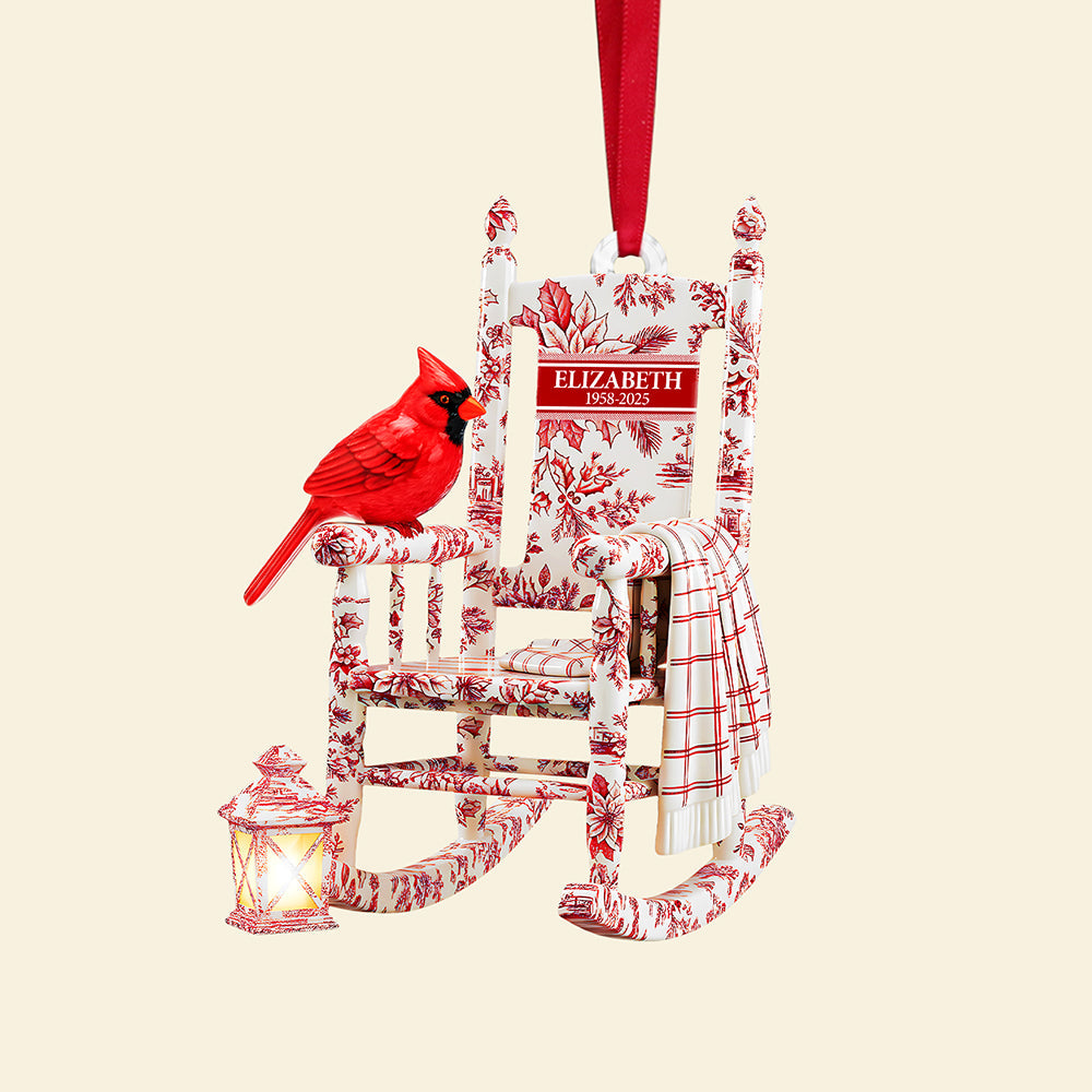 Heaven Cardinal Toile de Jouy Ornament - Personalized Gifts For Loved Ones 04pgta060925-Homacus