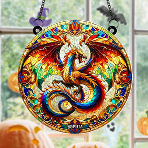 Personalized Gifts For Dragon Lovers Sun Catcher Ornament 02hutn210824-Homacus